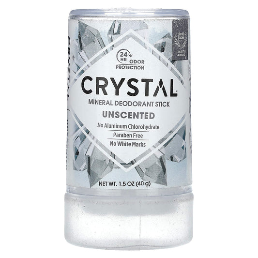 Crystal-Mineral Deodorant Stick-Unscented-1.5 oz (40 g)