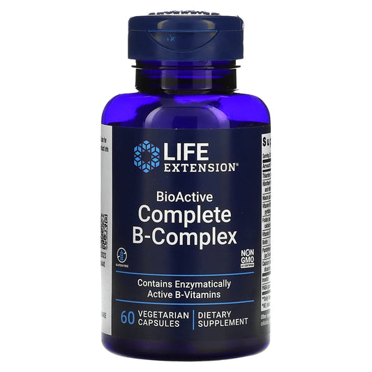 Life Extension-BioActive Complete B-Complex-60 Vegetarian Capsules