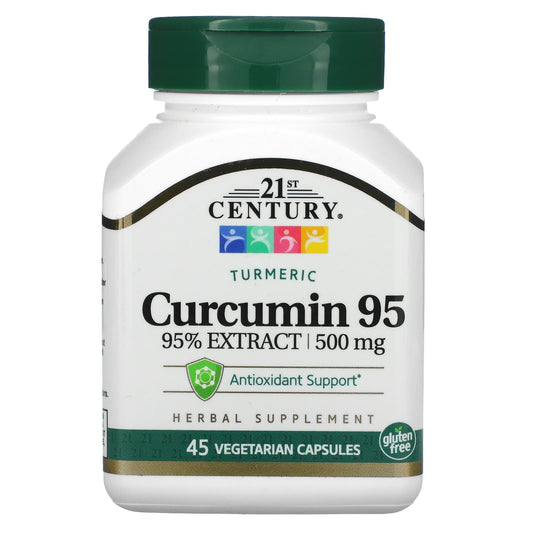 21st Century-Curcumin 95-500 mg-45 Vegetarian Capsules