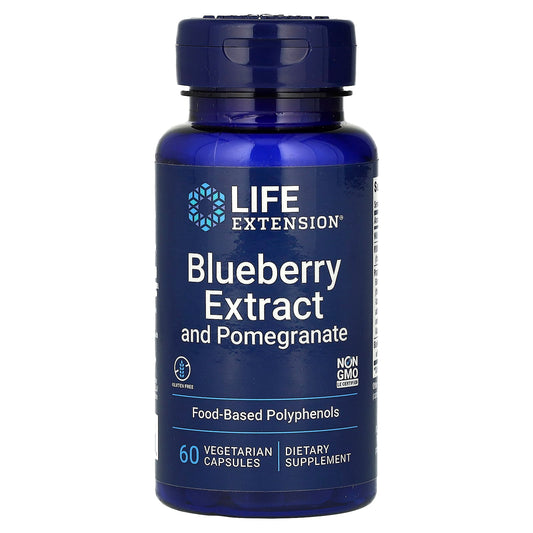 Life Extension-Blueberry Extract and Pomegranate-60 Vegetarian Capsules