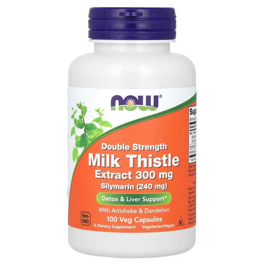 NOW Foods-Milk Thistle Extract-Double Strength-300 mg-100 Veg Capsules