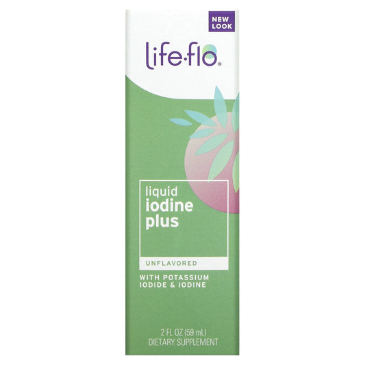 Life-flo-Liquid Iodine Plus-With Potassium Iodide & Iodine-Unflavored-2 fl oz (59 ml)