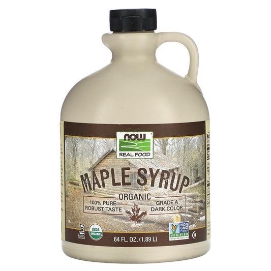 NOW Foods-Real Food-Organic Maple Syrup-64 fl oz (1.89 L)