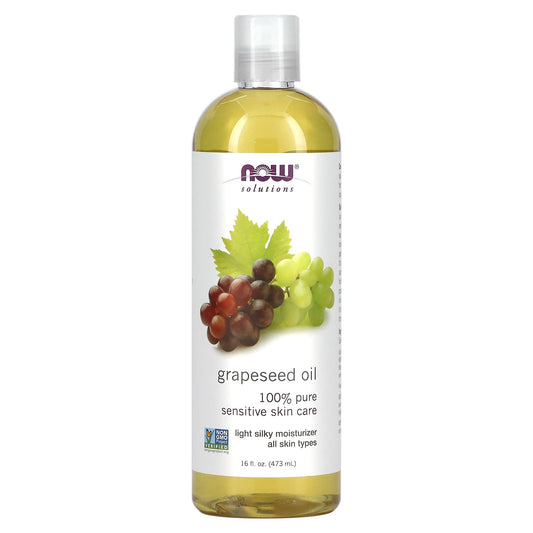 NOW Foods-Solutions-Grapeseed Oil-16 fl oz (473 ml)