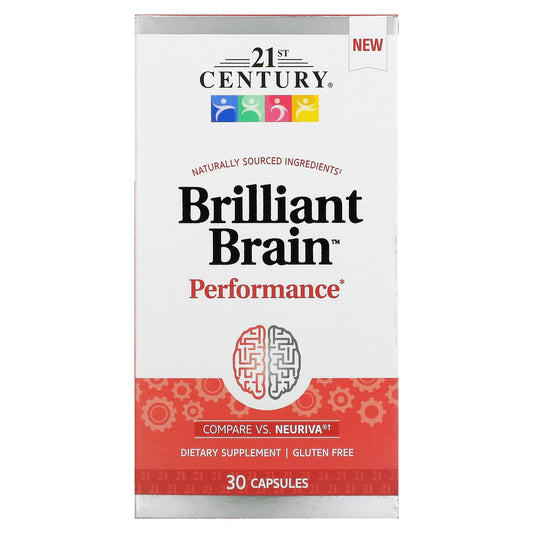 21st Century-Brilliant Brain Performance-30 Capsules