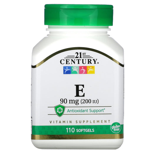 21st Century-E-90 mg (200 IU)-110 Softgels