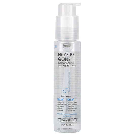 Giovanni-Frizz Be Gone-Super Smoothing-Anti-Frizz Hair Serum-2.75 fl oz (81 ml)