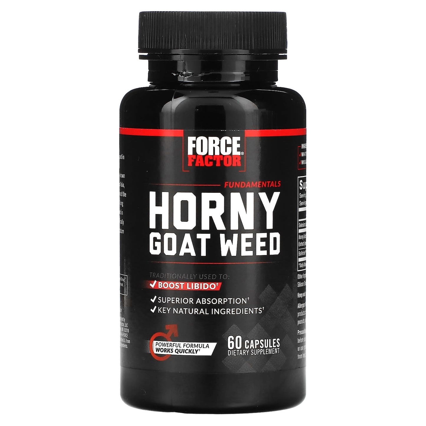 Force Factor, Fundamentals, Horny Goat Weed, 60 Capsules