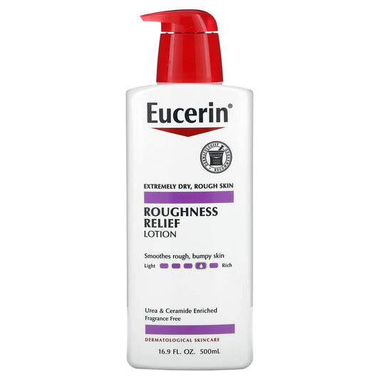 Eucerin-Roughness Relief Lotion-Fragrance Free-16.9 fl oz (500 ml)