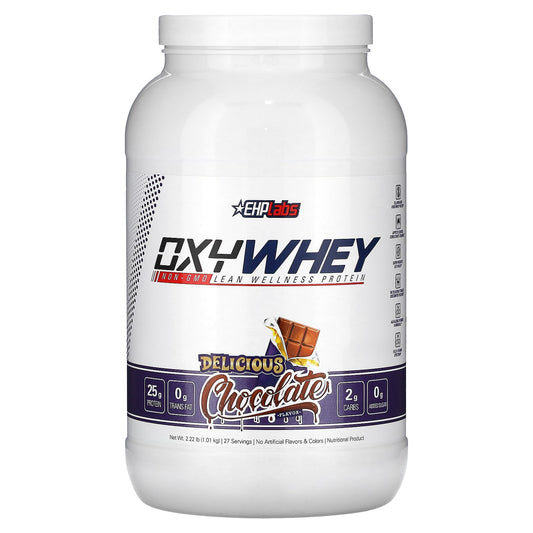 EHPlabs-OxyWhey-Lean Wellness Protein-Delicious Chocolate-2.22 lb (1.01 kg)