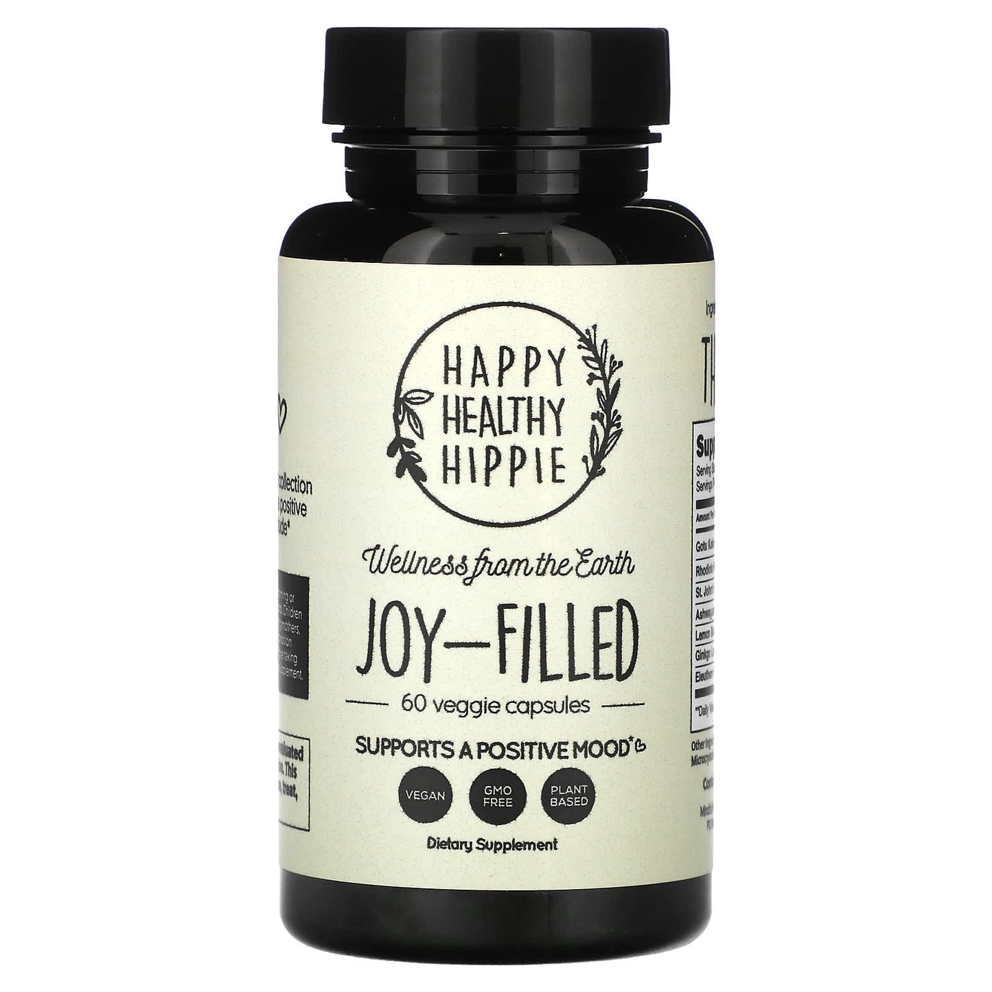 Happy Healthy Hippie, Joy-Filled,  Supports a Positive Mood, 60 Veggie Capsules