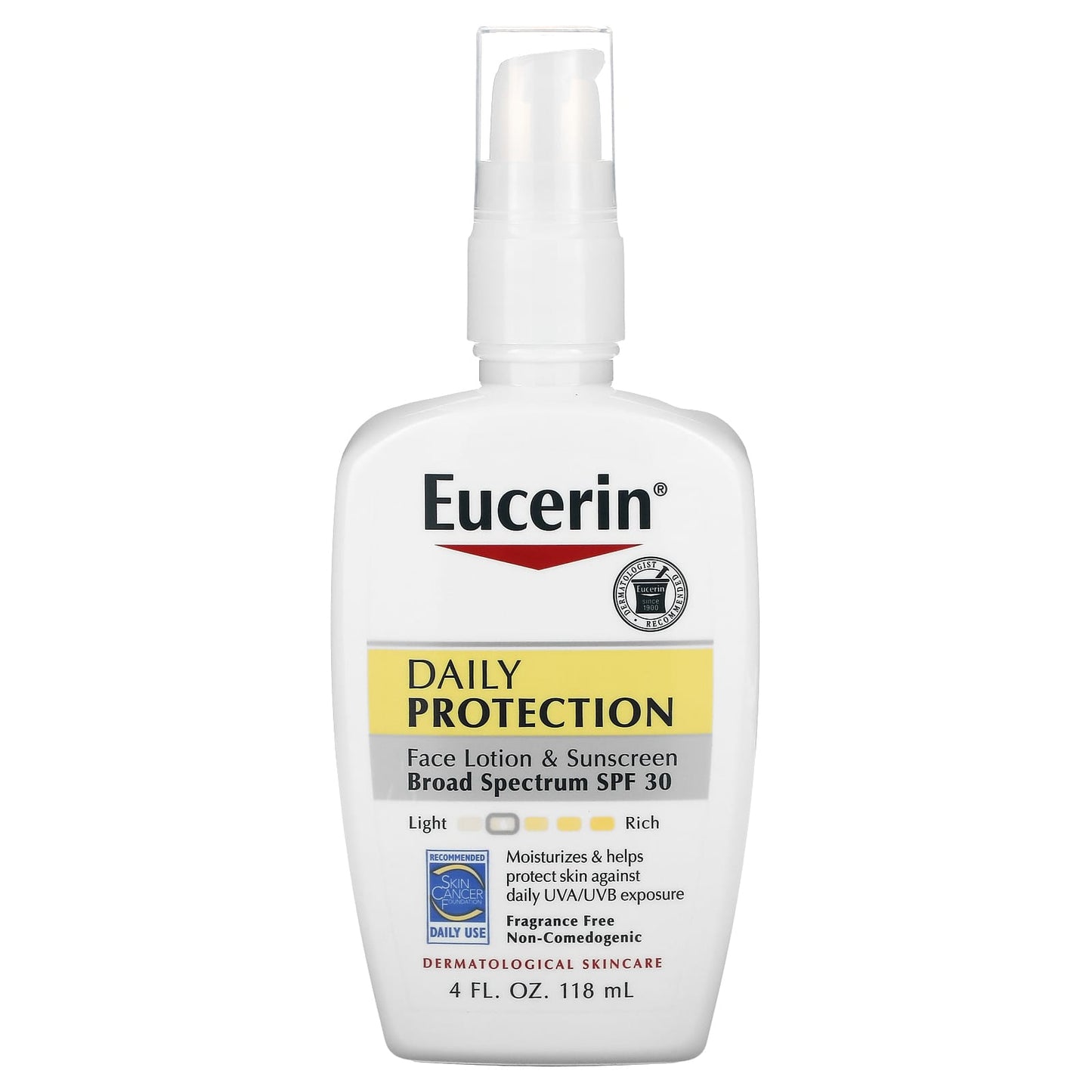 Eucerin-Daily Protection Face Lotion & Sunscreen-SPF 30-Fragrance Free-4 fl oz (118 ml)