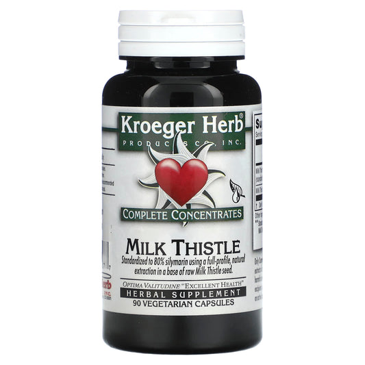 Kroeger Herb Co-Complete Concentrates-Milk Thistle-90 Vegetarian Capsule