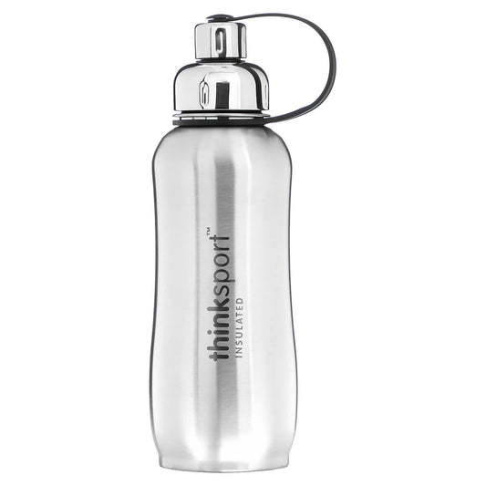 think-Thinksport-Insulated Sports Bottle-Silver-25 oz (750 ml)