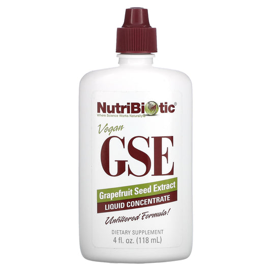 NutriBiotic-Vegan GSE Grapefruit Seed Extract-Liquid Concentrate-4 fl oz (118 ml)