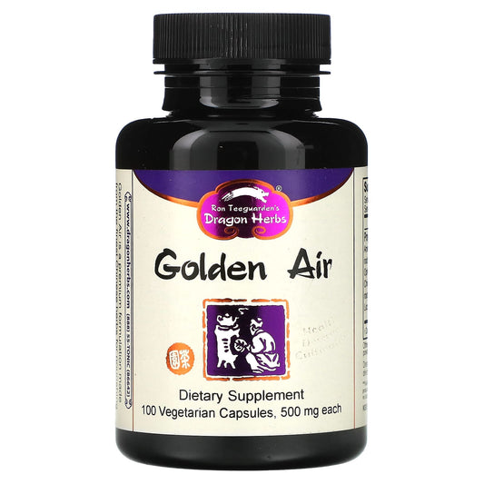Dragon Herbs-Golden Air-500 mg-100 Vegetarian Capsules