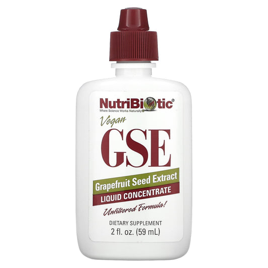NutriBiotic-Vegan GSE Grapefruit Seed Extract-Liquid Concentrate-2 fl oz (59 ml)