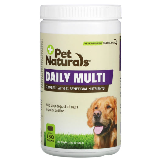 Pet Naturals-Daily Multi-For Dogs-All Ages-Approx. 150 Chews-18.52 oz (525 g)