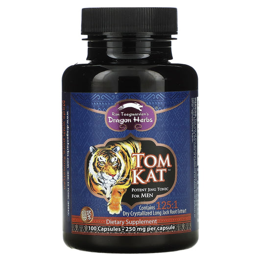Dragon Herbs-Tom Kat-Potent Jing Tonic For Men-250 mg-100 Capsules