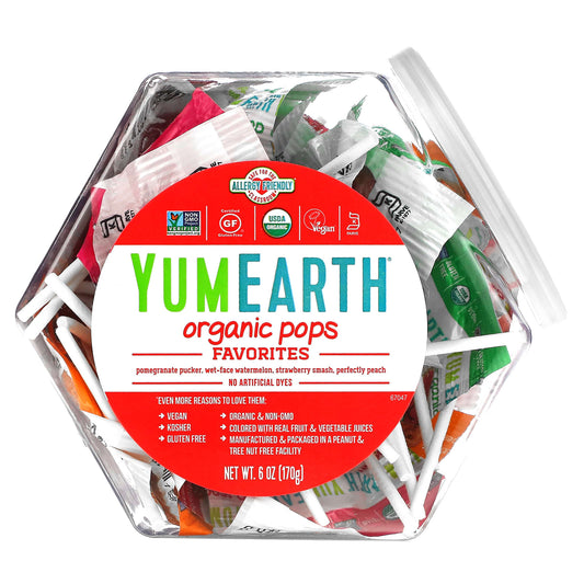 YumEarth-Organic Pops-Favorites-6 oz (170 g)