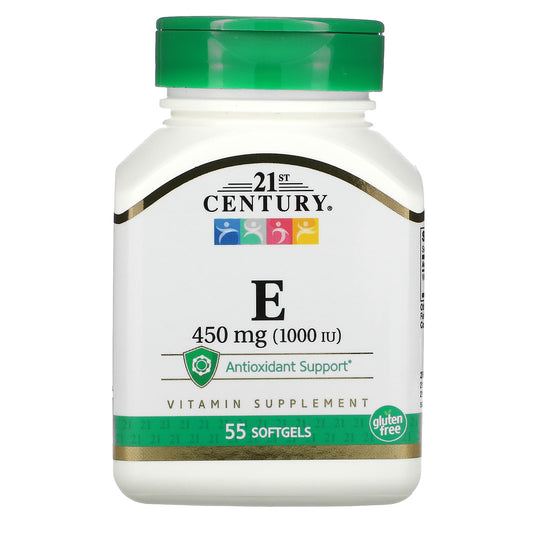 21st Century-E-450 mg (1,000 IU)-55 Softgels