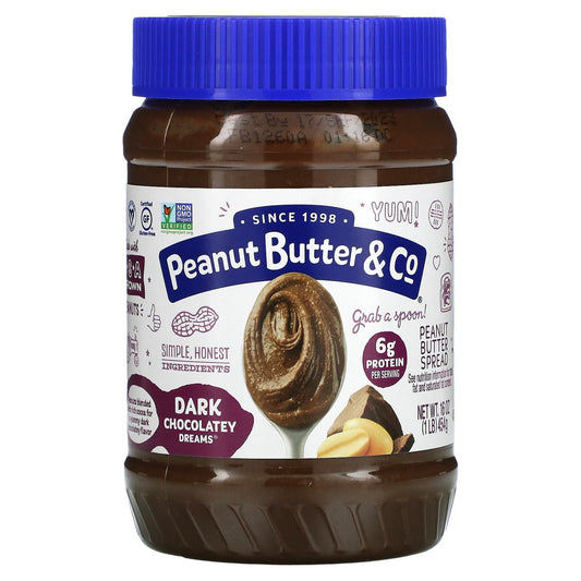 Peanut Butter & Co.-Peanut Butter Spread-Dark Chocolate Dreams-16 oz (454 g)
