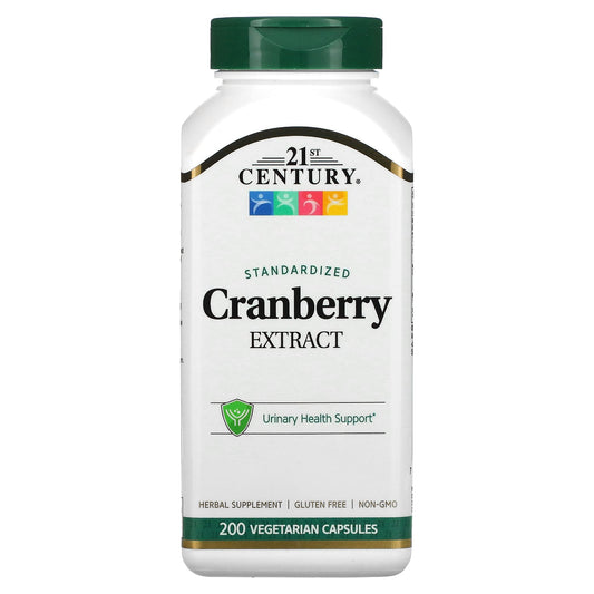 21st Century-Cranberry Extract-Standardized-200 Vegetarian Capsules