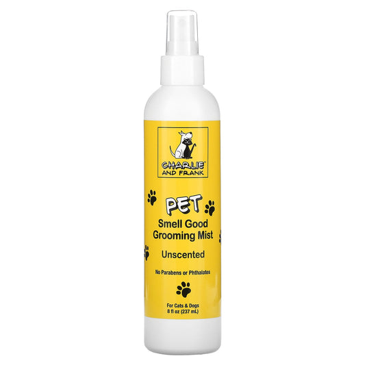 Charlie and Frank-Pet Smell Good Grooming Mist-Unscented- 8 fl oz (237 ml)