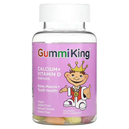GummiKing-Calcium + Vitamin D for Kids-60 Gummies