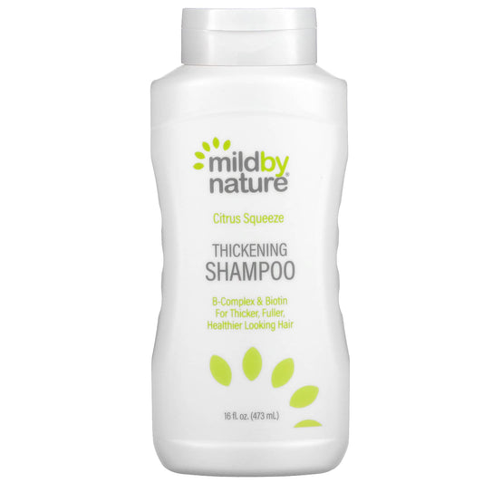 Mild By Nature-Thickening B-Complex + Biotin Shampoo-No Sulfates-Citrus Squeeze-16 fl oz (473 ml)
