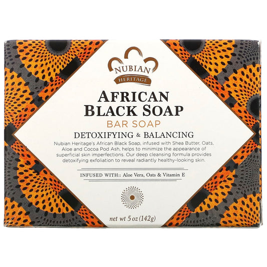 Nubian Heritage-African Black Bar Soap-5 oz (142 g)