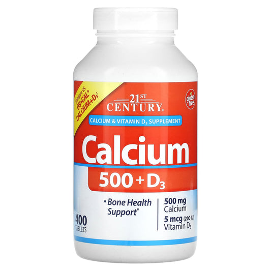 21st Century-Calcium 500 + D3-400 Tablets