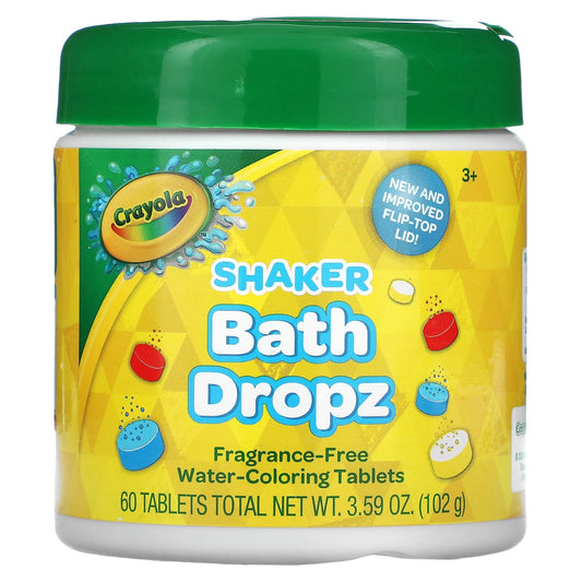Crayola-Shaker Bath Dropz-3+-Fragrance-Free-60 Tablets-3.59 oz (102 g)