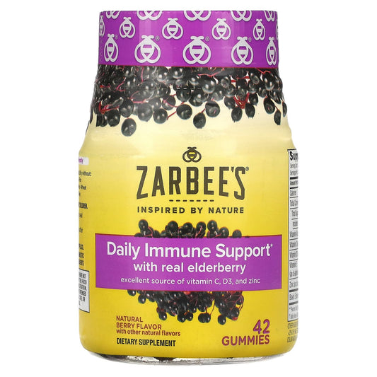 Zarbee's-Daily Immune Support-Natural Berry-42 Gummies