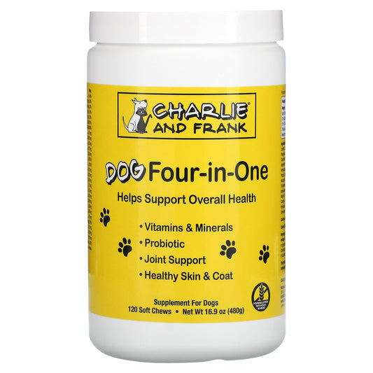 Charlie and Frank-Dog Four-in-One-120 Soft Chews-16.9 oz (480 g)