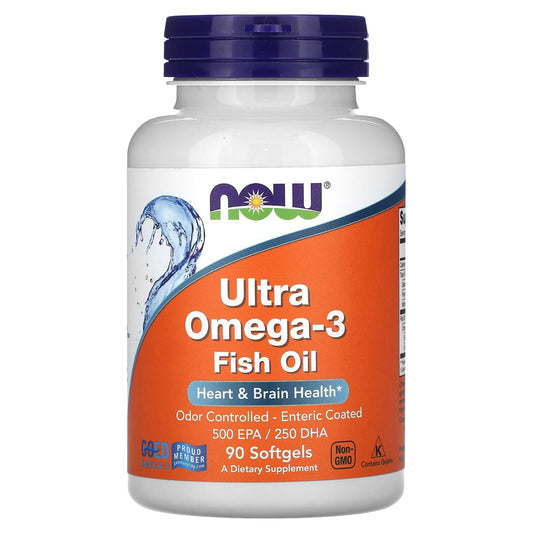 NOW Foods-Ultra Omega-3 Fish Oil-90 Softgels
