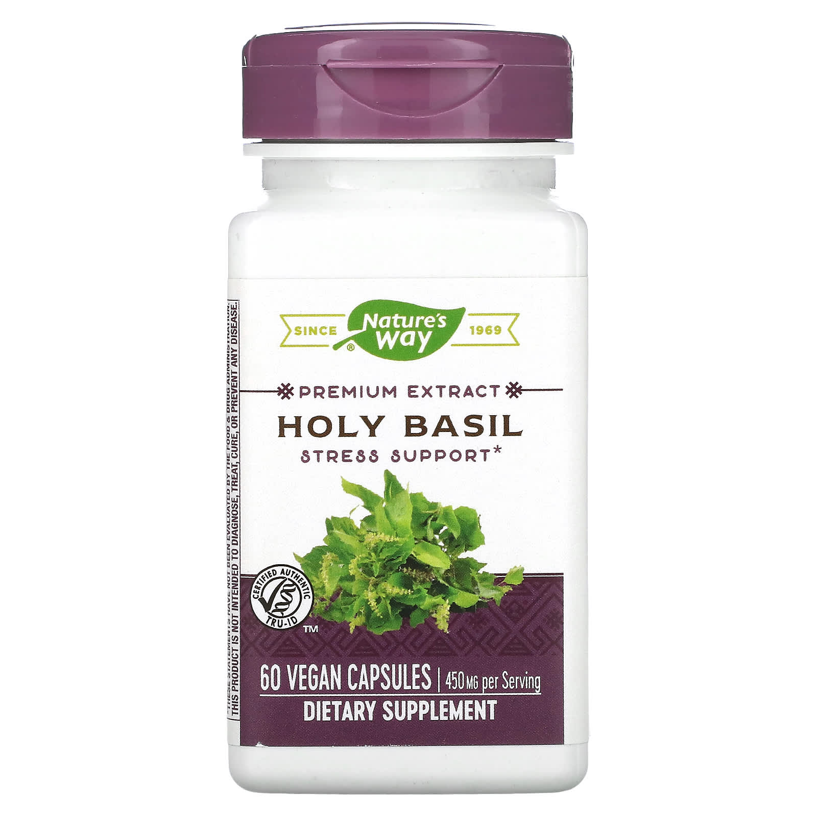 Nature's Way-Holy Basil-450 mg-60 Vegan Capsules