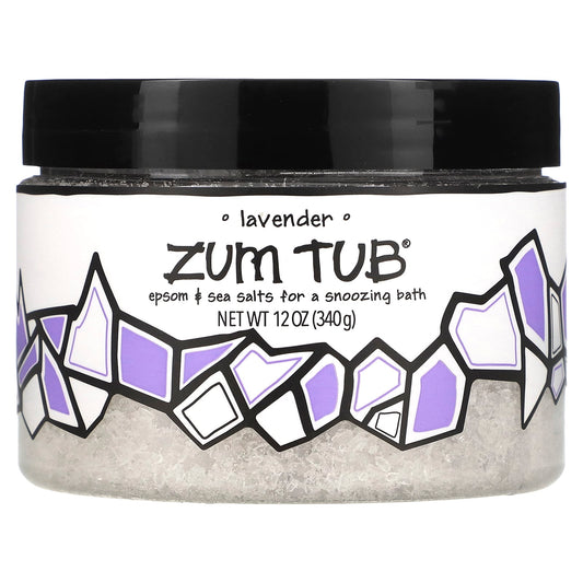 ZUM-Zum Tub-Epsom & Sea Salts-Lavender-12 oz (340 g)