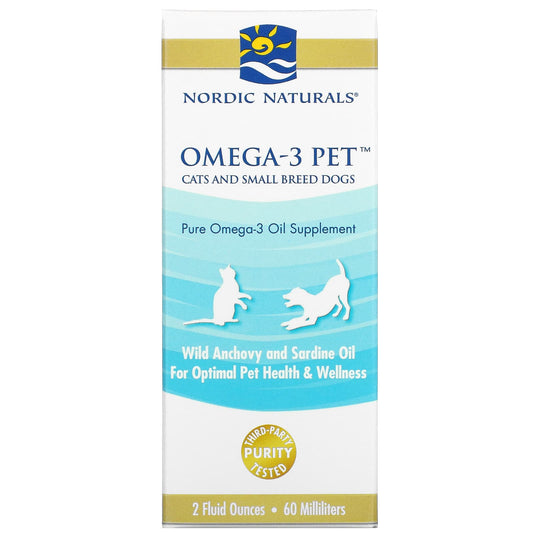 Nordic Naturals-Omega-3 Pet-Cats and Small Breed Dogs-2 fl oz (60 ml)