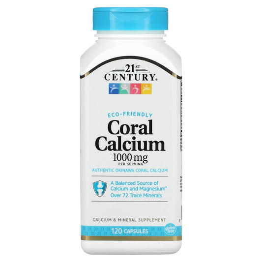 21st Century-Coral Calcium-1,000 mg-120 Capsules (250 mg per Capsule)