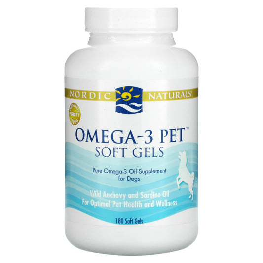 Nordic Naturals-Omega-3 Pet-For Dogs-180 Soft Gels