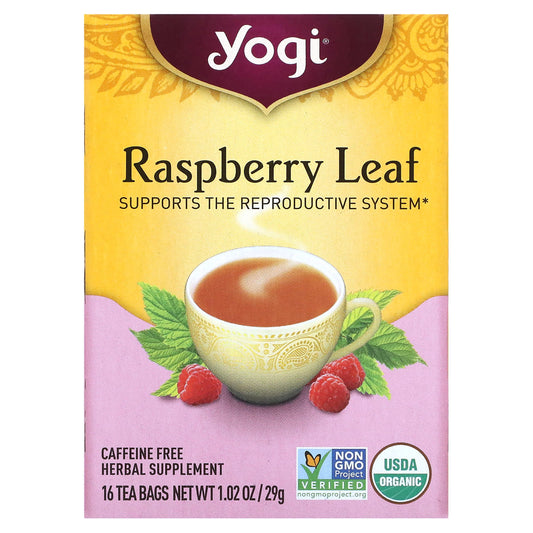 Yogi Tea-Raspberry Leaf-Caffeine Free-16 Tea Bags-1.02 oz (29 g)