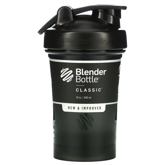 Blender Bottle-Classic with Loop-Black-20 oz (600 ml)