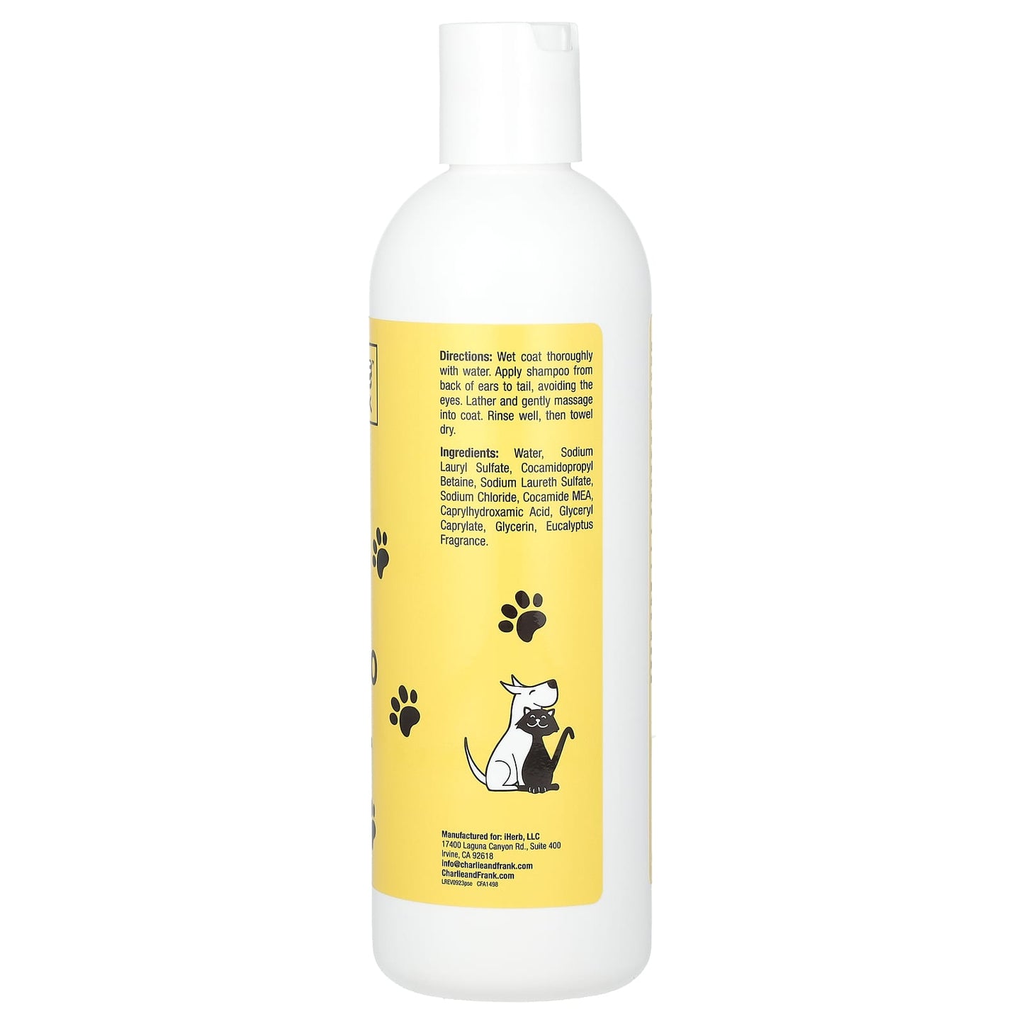 Charlie and Frank, Pet Shampoo, Eucalyptus, 16 fl oz (473 ml)