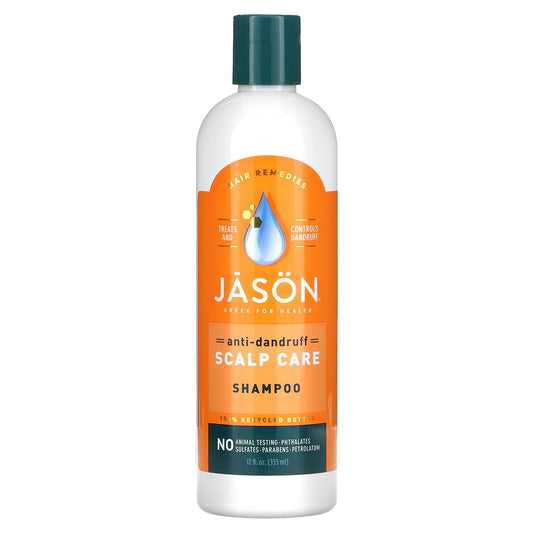 Jason Natural-Anti-Dandruff Scalp Care Shampoo-12 fl oz (355 ml)