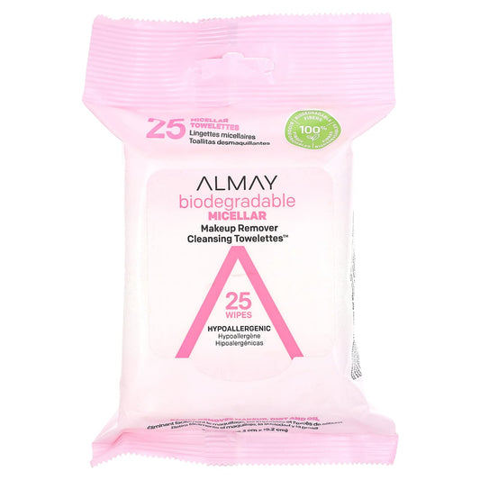 Almay-Makeup Remover Cleansing Towelettes-With Micellar -25 Wipes