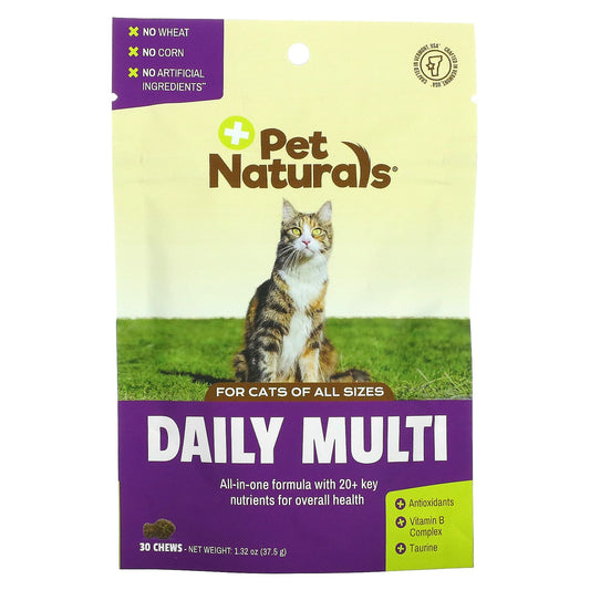 Pet Naturals-Daily Multi-For Cats-All Sizes-30 Chews-1.32 oz (37.5 g)