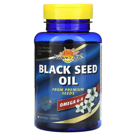 Nature's Life-Black Seed Oil-1,000 mg-90 Softgels (500 mg per Softgel)