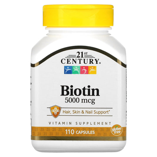 21st Century-Biotin-5,000 mcg-110 Capsules