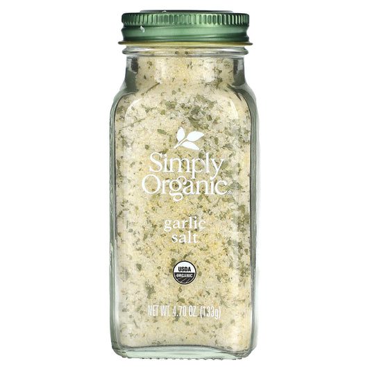 Simply Organic-Garlic Salt-4.7 oz (133 g)